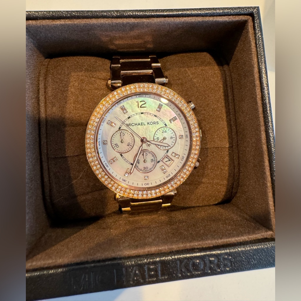 Michael Kors Rose Gold Watch For Women